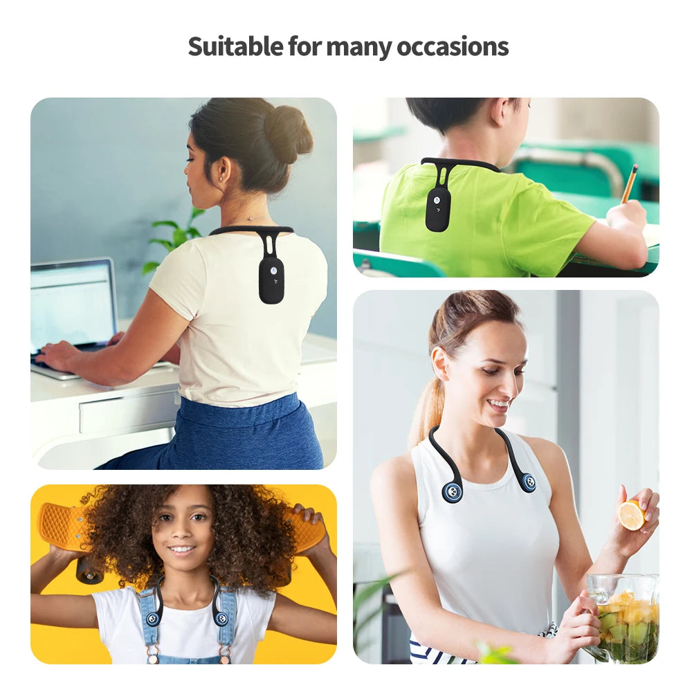 QIUGUO Smart Posture Corrector – Real-Time Vibration Reminder for Adults & Kids