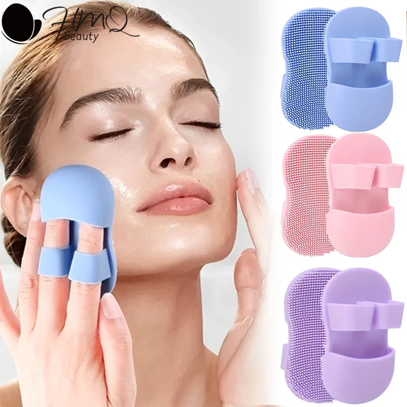 Silicone Face Scrubber Brush with Finger Glove – Deep Pore Cleansing