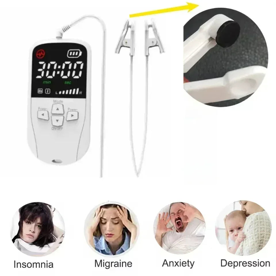 HLKGO CES Wearable Sleep & Anxiety Relief Device – Vagus Nerve Stimulator Ear Clip