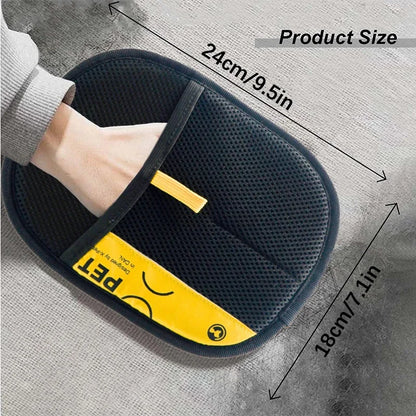 2-in-1 Electrostatic Pet Hair Removal Glove with Lint Roller