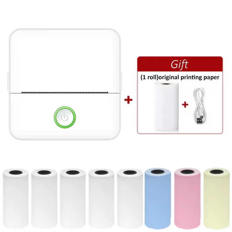 X6 Mini Bluetooth Thermal Printer – Portable Inkless Label & Sticker Printer
