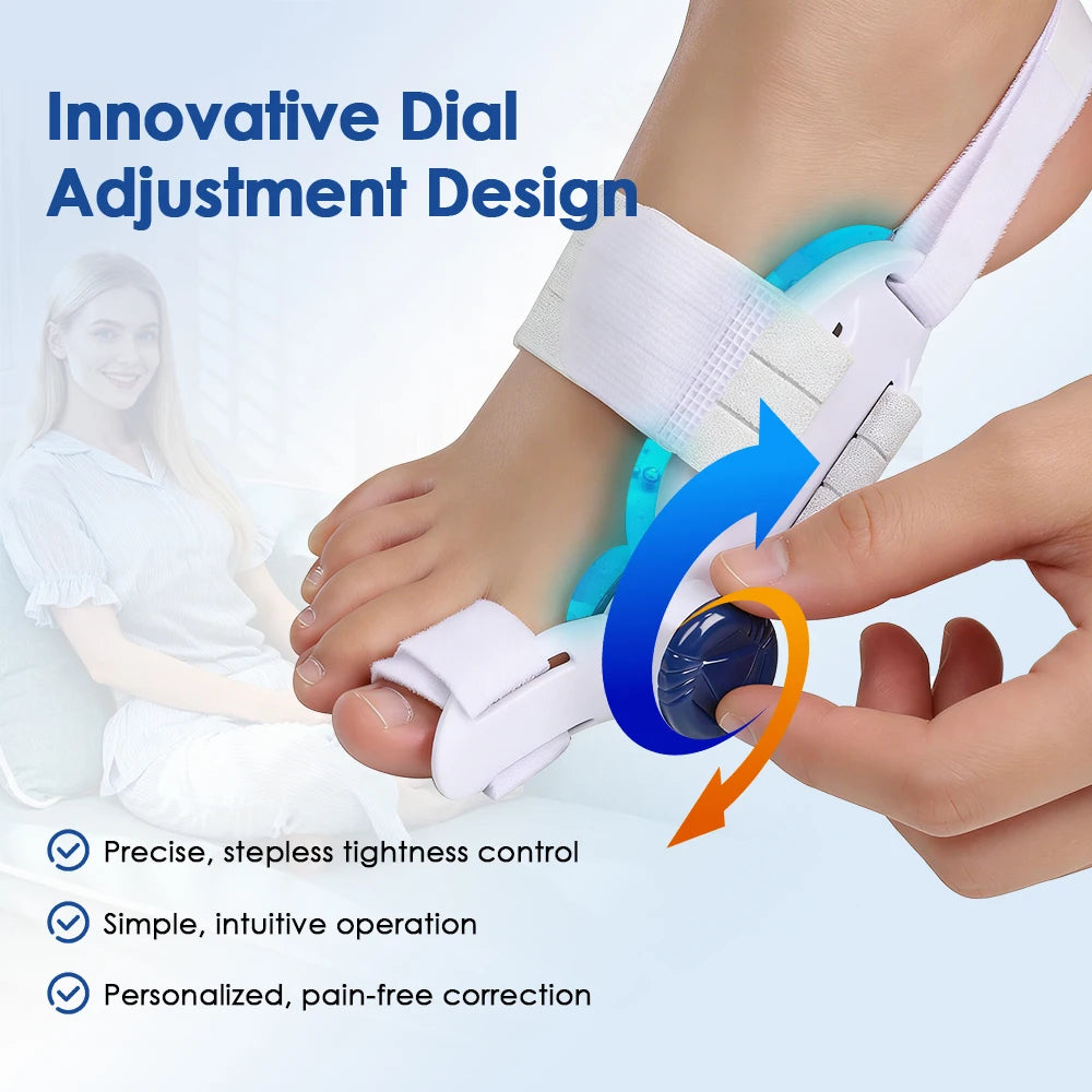 Adjustable Bunion Corrector with Cooling Pad – Orthopedic Toe Straightener