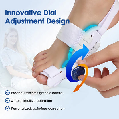 Adjustable Bunion Corrector with Cooling Pad – Orthopedic Toe Straightener