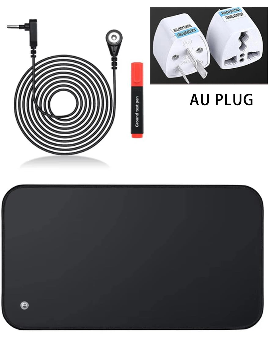 Earthing Grounding Mat – 30×60cm Desk Pad for Better Sleep, Circulation & Pain Relief