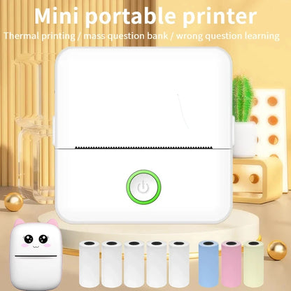 X6 Mini Bluetooth Thermal Printer – Portable Inkless Label & Sticker Printer