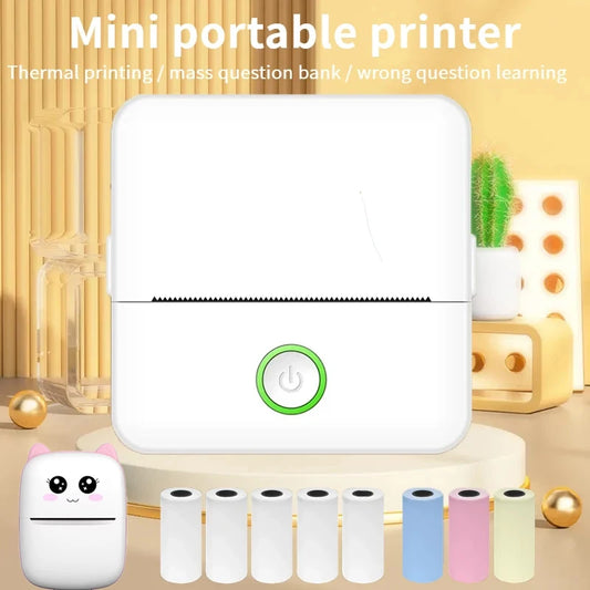 X6 Mini Bluetooth Thermal Printer – Portable Inkless Label & Sticker Printer
