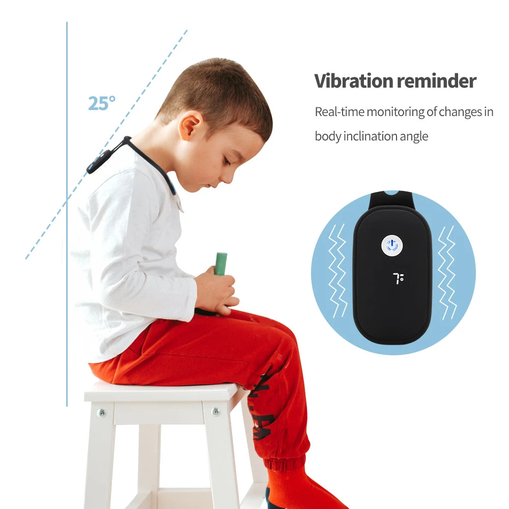 QIUGUO Smart Posture Corrector – Real-Time Vibration Reminder for Adults & Kids