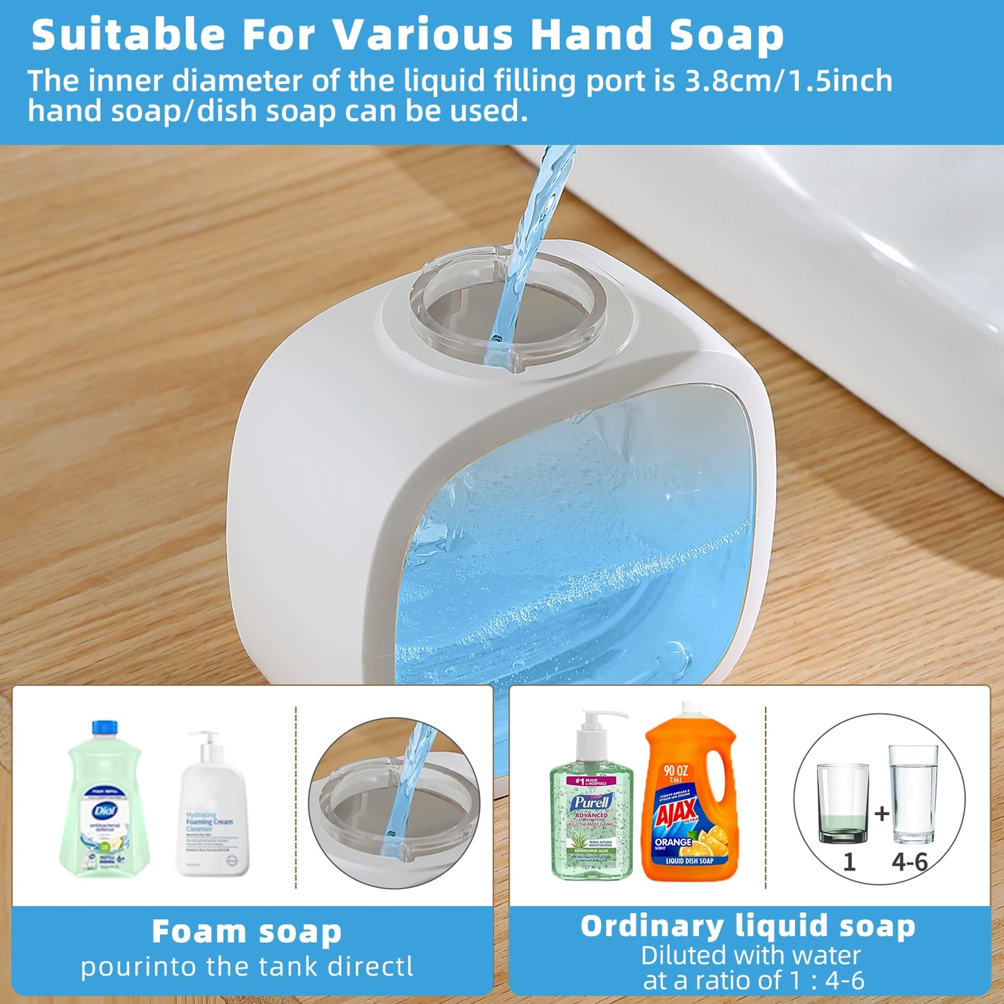 Wall-Mounted Automatic Foam Soap Dispenser 500ml