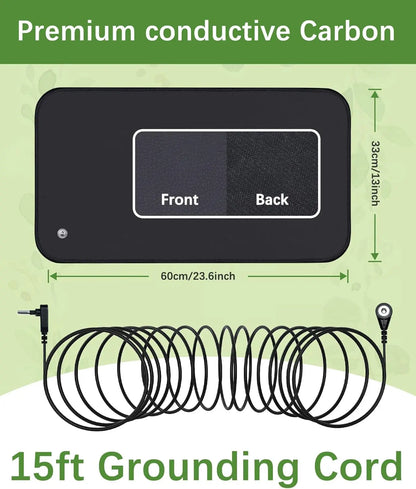 Earthing Grounding Mat – 30×60cm Desk Pad for Better Sleep, Circulation & Pain Relief