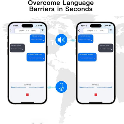 UYUXIO OWS AI Translation Earbuds – 144 Languages, LCD Touch Screen