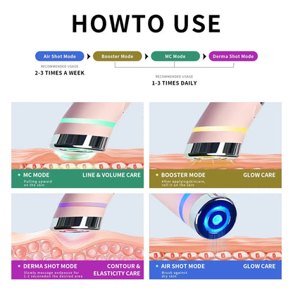 Microcurrent Face Massager – LED Skin Tightening & Lifting Device