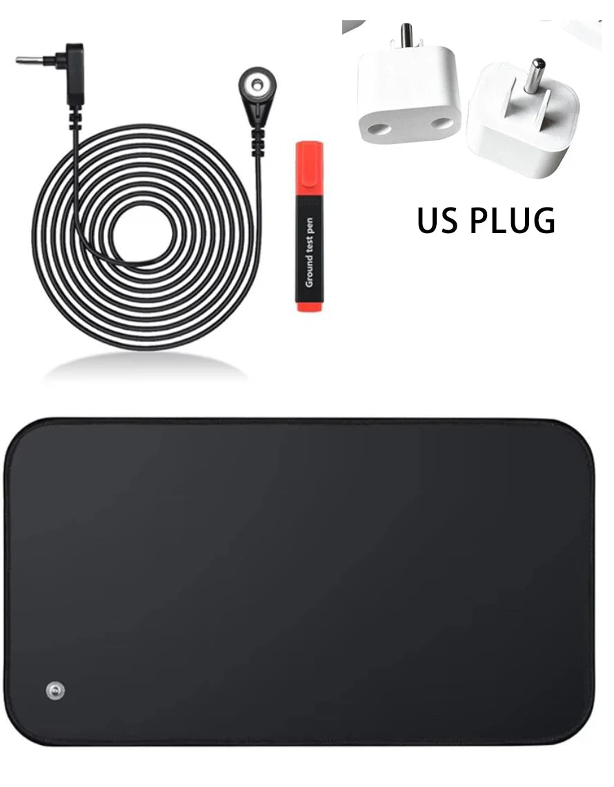 Earthing Grounding Mat – 30×60cm Desk Pad for Better Sleep, Circulation & Pain Relief