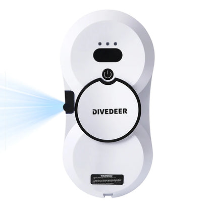 DIVEDEER Magnetic Window Cleaning Robot with Auto Water Spray