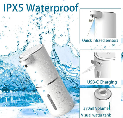 Automatic Touchless Soap Dispenser – USB Rechargeable Infrared Sensor