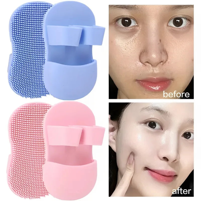 Silicone Face Scrubber Brush with Finger Glove – Deep Pore Cleansing