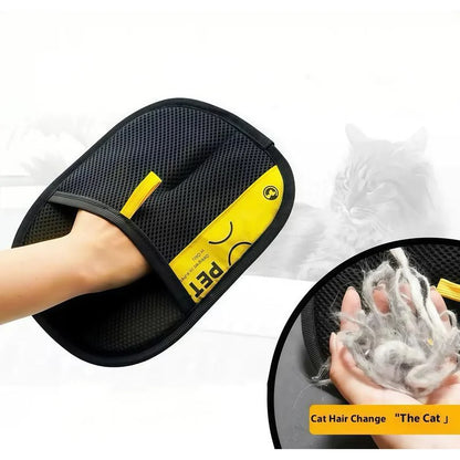 2-in-1 Electrostatic Pet Hair Removal Glove with Lint Roller