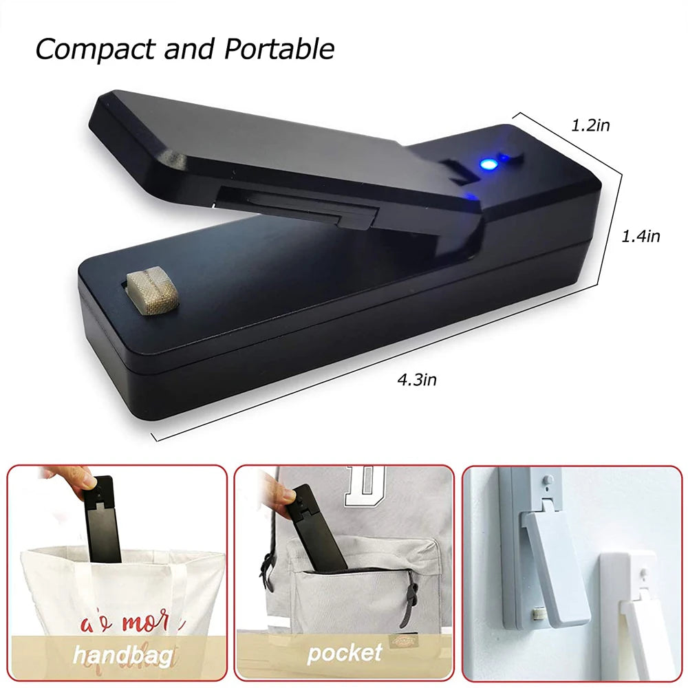 2-in-1 Rechargeable Mini Bag Heat Sealer & Cutter
