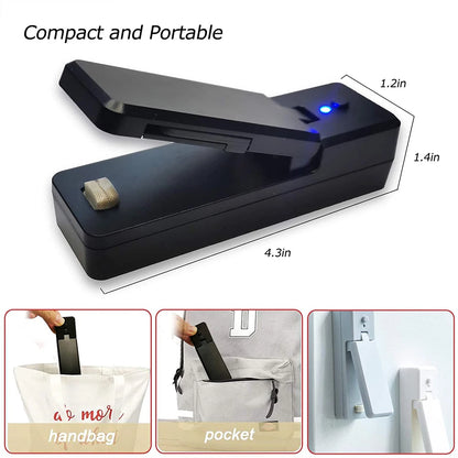 2-in-1 Rechargeable Mini Bag Heat Sealer & Cutter