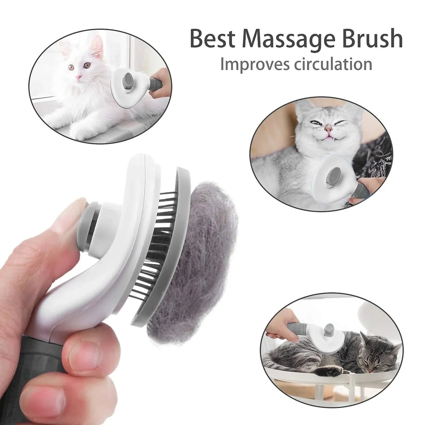 Pet Hair Remover Brush for Dogs & Cats Grooming